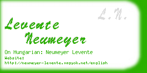levente neumeyer business card